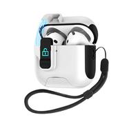 Staffa Magnetica Cassa Del Trasduttore Auricolare Per Air pod 3 Casi Di Lusso Per Air pod 3 Copertura Protettiva Cordino, Bianco