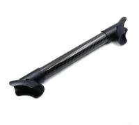 Staffa manubrio in fibra di carbonio per bici, faro leggero e supporto accessori per cronometro e telefoni, strumento di installazione, nero