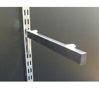 Staffa Mensola Vetro TwinSlot 300mm Cromata 2 Pezzi Bracci Portascarpe x 5