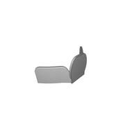 Staffa Mento Videocamera per Casco Moto HJC F70 Compatibile GoPro Stampato 3D