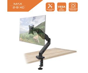 Staffa Monitor con Braccio | Supporto Scrivania VESA 75x75 e 100x100 (MAX 9KG)