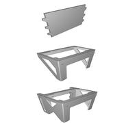 Staffa Montaggio Alimentatore ATX per Case Cooler Master NR200 Kit Laterale