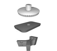 Staffa Montaggio Angolo Webcam per Logitech C615 Custodia Filetto 1/4 UNC 3D