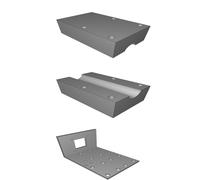 Staffa Montaggio Carrello Pen Plotter per Stampante 3D Anet A8 Porta Penna