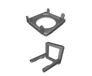 Staffa Montaggio Parete Ammortizzata per AlphaCool Eisdecke Pompa Serbatoio 3D