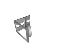 Staffa Montaggio Parete per Lampada Pinza Adesivo 3M Command Strip Luce 3D