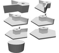 Staffa Montaggio Parete per Pannelli Luce Nanoleaf - Kit Supporto Bordi