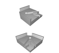 Staffa Montaggio Piano Vetro Snap-On 27mm per Snapmaker 2 Stampante 3D Ricambio