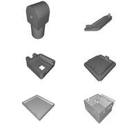 Staffa Montaggio Ventola per Prusa I3 J-Head Wade Estrusore 40mm Raffredam
