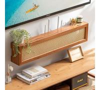 Staffa multimediale a parete Mensola a muro Mensole sospese Mobiletto portaoggetti per centro intrattenimento Organizzatore per console TV multimediale Mensola decorativa per unità TV a parete