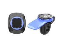 Staffa Navigazione GPS Supporto Telefono Con Specchietto Retrovisore Moto Smorzatore Vibrazioni Morsetto Antifurto Manubrio 10-14 Mm Adatto Bici/scooter/quad Supporto Gps Moto(Blue Sets B)