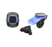 Staffa Navigazione GPS Supporto Telefono Con Specchietto Retrovisore Moto Smorzatore Vibrazioni Morsetto Antifurto Manubrio 10-14 Mm Adatto Bici/scooter/quad Supporto Gps Moto(Blue Sets A)