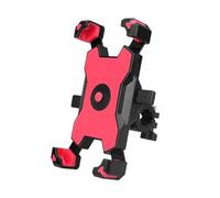 Staffa Navigazione GPS Supporto Universale Per Specchietto Retrovisore Per Moto Scooter Bici Cellulare Supporto Gps Moto(Red-Handlebar)
