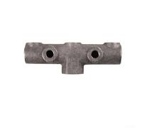 Staffa orizzontale per compressore d'aria a sei vie per macchine ad aria azionate a cinghia - Supporto in ghisa con filettatura 14 × 1,5 mm e G1/4, 15 × 3 × 5 cm (Ness 20 mm)