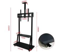 Staffa Pavimento 37/100 Ruote Ripiano Vesa Max 900X600 120Kg