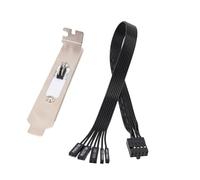 Staffa PCIE in metallo e filo piatto per la maggior parte dei computer MATX Pulsante di ripristino dell'alimentazione esterna sulla scheda madre del computer desktop