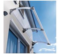 Staffa per baldacchino da esterni, in acciaio al carbonio, copertura in policarbonato per porta d'ingresso, protezione dai raggi UV, dalla pioggia/dalla neve, 90 x 100 cm, soluzione per riparo esterno