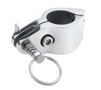 Staffa per binario a cerniera superiore Bimini, hardware di montaggio superiore Bimini,Staffa per binario cerniera per barche - laterale per ponte in acciaio inossidabile 316, guide di serraggio a m