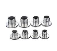 staffa per binario per guardaroba, Staffa di supporto for guida for armadio in argento da 2 pezzi 19-32 mm(22mm)