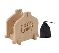 Staffa per bobina di zanzara Custodia per incenso decorativa per la casa in legno di bambù portatile staccabile in acciaio inossidabile in stile rustico per il campeggio per uso