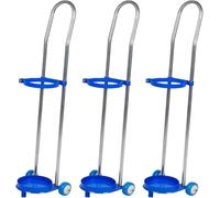 Staffa per bombola di gas per carretto serbatoio ossigeno, supporto portatile da viaggio con cilindro singolo su ruote