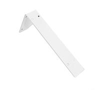 Staffa per caminetto resistente, grande, in acciaio bianco, montaggio a parete, triangolare, per borchie in legno, decorazione per interni ed esterni, casa, ufficio, piano di lavoro, lavello, cisterna