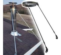 Staffa per Camino da Tetto, Kit di Staffa di Supporto per Camino in Acciaio Inossidabile con Viti - Supporto per Tubo della Stufa da 7,9" Resistente per Maggiore Sicurezza e stabilità nei ca