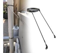 Staffa per Camino da Tetto, Kit di Supporto per Tubo della Stufa in Acciaio Inossidabile - Stabilità Durevole su Parete e Tetto per Fissaggio di Tubi di Scarico da 4 3/4" - Proteggi Il Tuo s