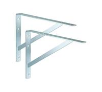 Staffa per carichi pesanti ALPENSTAHL | 2 pezzi - supporto da parete | Atena | Profondità 400 mm | Carrello per carichi pesanti zincato - grigio | Capacità di carico 300 kg | Portaripiano