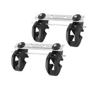 Staffa per cestino bici a rilascio | Hardware di installazione del rack posteriore con piastra regolabile e set di guida per l'adattamento del tubo