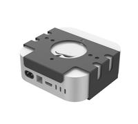 Staffa per display per Mac Mini M4/M4 Pro 2024 Supporto da tavolo per staffa di collegamento VESA per M4/M4 Pro Montaggio a parete con cuscinetti antigraffio