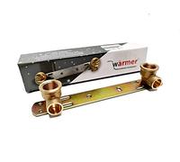 Staffa per doccia a scomparsa, lunghezza 150 mm, miscelatore termostatico, piastra posteriore, filettatura BSP, 15 x 1/2 x L 150