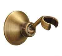 Staffa per doccia in rame di lunga durata con altezza regolabile e finitura dorata, progettata come supporto per montaggio a parete per soffione doccia versatile da usare a casa (antico)