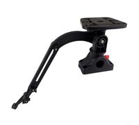 Staffa per ecoscandaglio con rotazione a 360 gradi, altezza regolabile 28-40 cm, supporto per barca, canoa, gommone gonfiabile, compatibile con la maggior parte delle unità sonar, nero