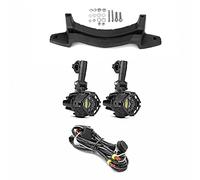 Staffa per faretti sotto al parafango R 1200 GS LC 2013-2018 e R 1250 GS 2019 Specifico + faretti led 40w 3000 lm ip67 + kit cablaggio pulsante relè + protezioni griglie fari