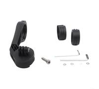 Staffa per faro del computer della bici compatibile con Garmin Edge/iGPSPORT/BlackBird, supporto ABS per Varia Vue UT800, supporto per computer da ciclismo, nero