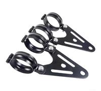 Staffa per faro moto 32-60 mm per moto custom (nero 32 41 mm)