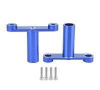 Staffa per faro moto Supporto per luce forcella anteriore per TMAX530 SX/DX Design in lega di alluminio di alta qualità (Blu)