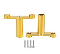 Staffa per faro moto Supporto per luce forcella anteriore per TMAX530 SX/DX Design in lega di alluminio di alta qualità (Oro)