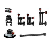 Staffa per fotocamera rotante 360 Supporto per bici in alluminio ad alta resistenza per adattatore per obiettivo fotocamera da 15 a 35 mm Supporto per fotocamera in alluminio