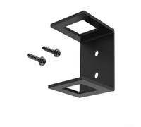 Staffa per gancio di traino da 5 cm, resistente, a forma di C, per camion, letto, garage, parete, acciaio al carbonio, nero