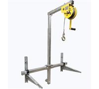 Staffa per gru pieghevole per strumento di sollevamento per aria condizionata Macchina per condizionatore per gruppo verricello manuale da 10/25 m(Folding side 25M)
