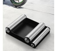 Staffa per la pulizia dei pneumatici della moto e supporto di lavaggio, rullo portatile per la pulizia della catena, struttura in metallo, installazione rapida