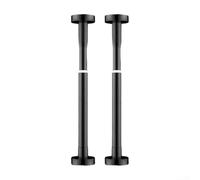 Staffa per lavello regolabile, telaio di supporto in acciaio inox, 50-80 cm, resistente, kit di montaggio senza trapano, per rinforzo del bacino della cucina (nero-oro)