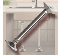 Staffa per lavello sottopiano staffe for lavello, gambe di supporto for in acciaio inossidabile, pali for da cucina telescopici, kit riparazione for bagno senza trapano(Height 36 50cm(14" 19.7"))