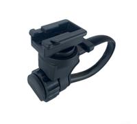 Staffa per luce anteriore per bicicletta per lampade Cateye, supporto regolabile per manubri da 22-32 mm, accessorio per ciclismo in ABS nero per bici da strada e mountain bike, design di
