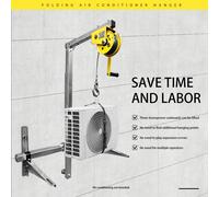 Staffa per macchina di sollevamento dell'aria condizionata Staffa di sollevamento per gru da 10 m/25 m Staffa per gru di sollevamento oscillazione laterale Gruppo verricello manuale
