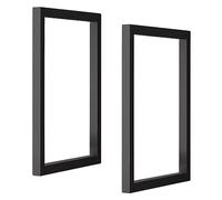 Staffa per mensola galleggiante per carichi pesanti 30 x 50 cm (senza tavola), staffa per mensola per montaggio a parete per montaggio a soffitto, staffe di supporto per mensola sospesa in metallo