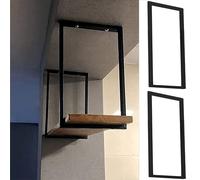 Staffa per mensola per carichi pesanti (senza tavola), mensola per montaggio a soffitto 30 cm x 50 cm, supporto per mensola sospesa in metallo con kit di viti di installazione, per cucina ( Color : Bl