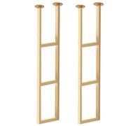 Staffa per mensola sospesa per carichi pesanti 30 cm x 110 cm (senza tavola), staffa per mensola per montaggio a soffitto a 3 strati con viti di installazione, staffa per mensola sospesa in metallo (